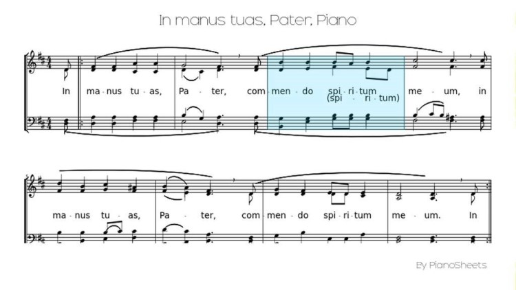 Noten in manus tuas